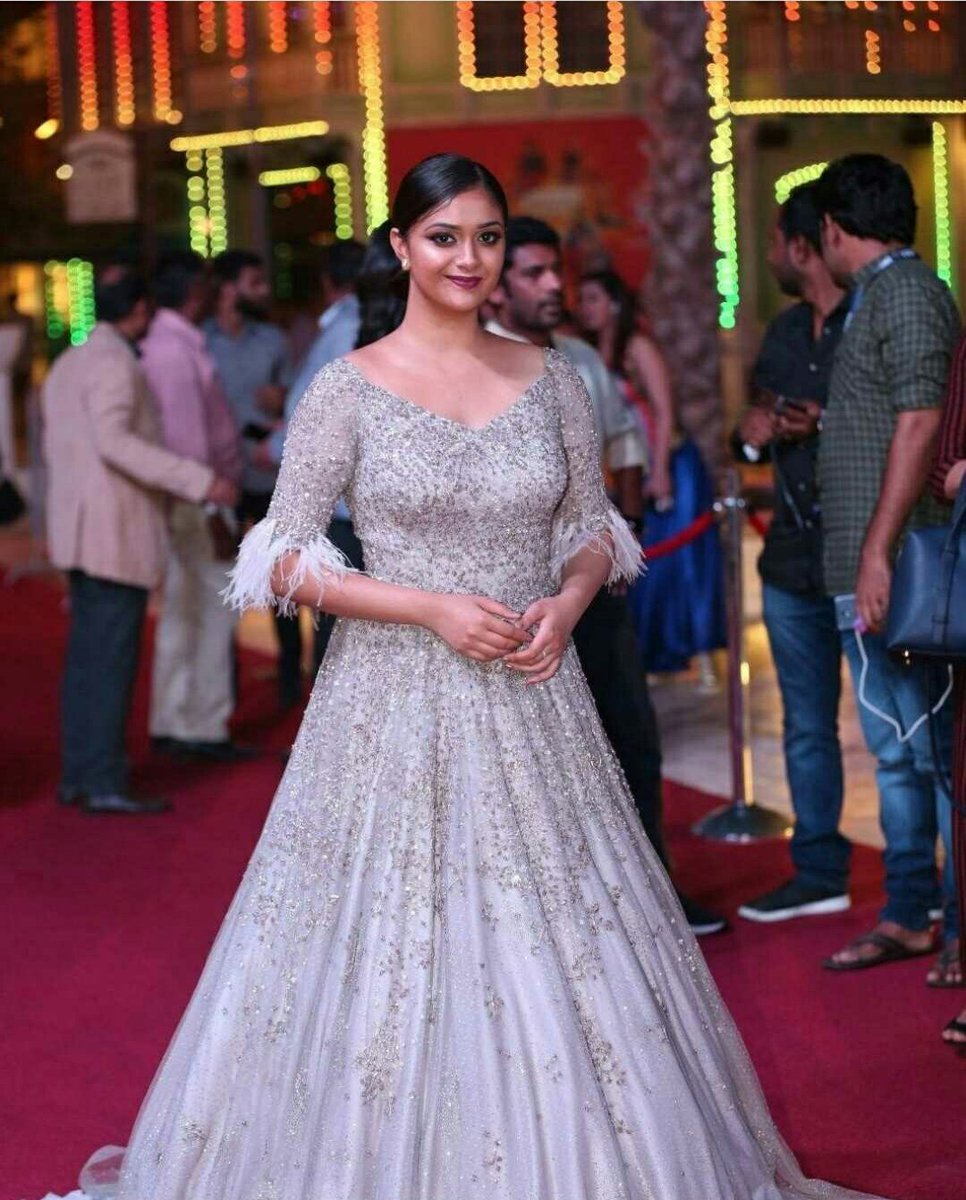 Tollywood Actress Keerthy Suresh Stills at Siima Awards1